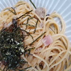 なすときのこの和風パスタ